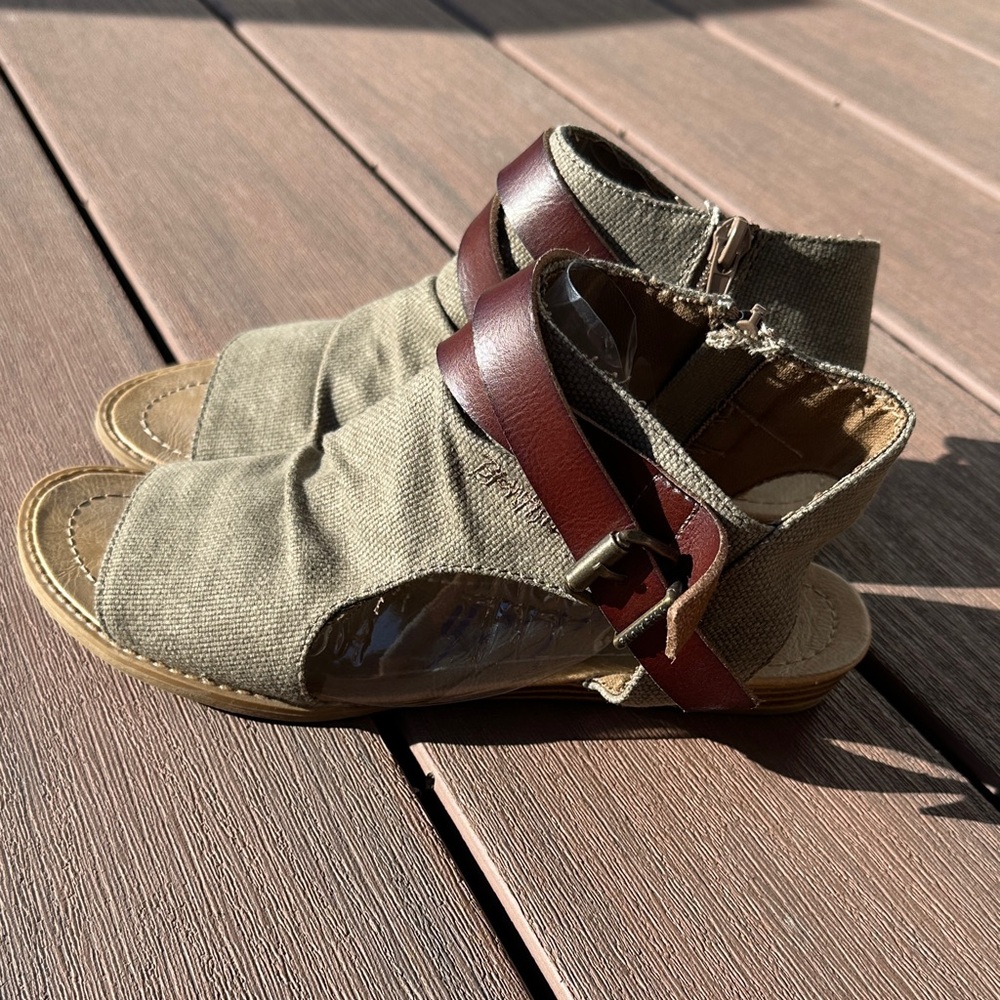 Blowfish Brown and Tan Sandals